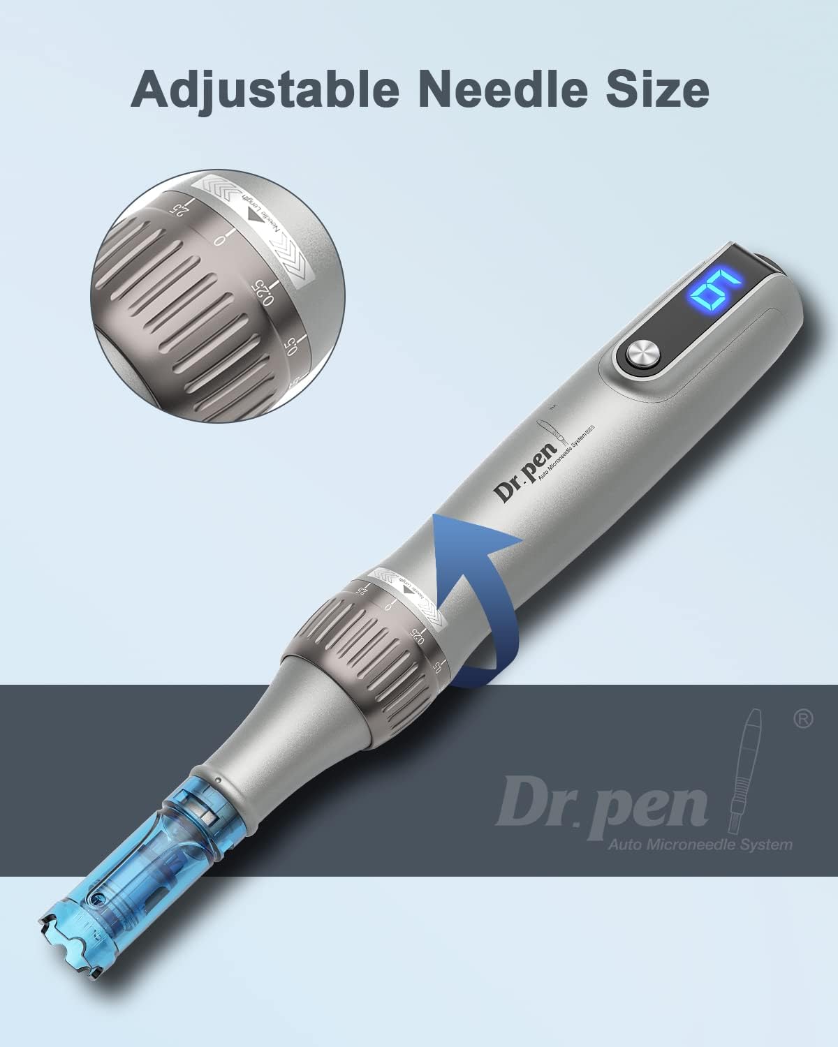 Dr Pen M8S Auto Microneedling Pen - Including 10 Pcs Replacement Cartridges