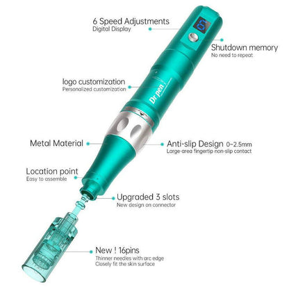 Dr. Pen A6S Smart Microneedling Pen -Giveaway 10 Replacement Cartridges